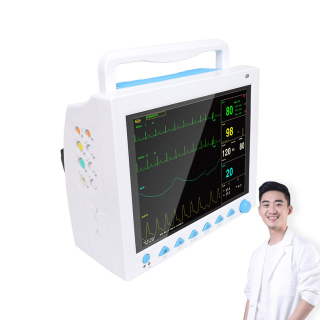 CONTEC CMS8000 IBP ETCO2 Multiparameter Patient Monitor Ambulancia ICU Vital Sign Monitor