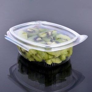 Rifornimento della fabbrica insalata di frutta da asporto usa e getta RPET plastica contenitore per insalata scatola con coperchio a conchiglia - Product Image 1