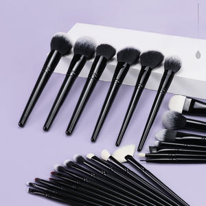 2025 superventas de alta calidad, <span class=keywords><strong>pelo</strong></span> sintético negro, sombra de ojos, juego de brochas de maquillaje, brochas de maquillaje de etiqueta privada personalizadas - Product Image 2