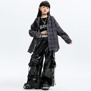 Traje de baile de jazz para niños SXCCYH, conjunto de desfile de moda para niñas, traje de actuación de baile pop de jazz - Product Image 4