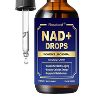 Complément Liquide Liposomal NAD+ 500mg Sans Sucre Naturel pour Femmes, Marque Privée OEM en Gros, pour le Soutien Énergétique et Anti-Âge