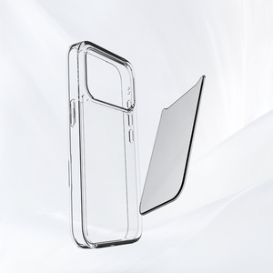 Coque de <span class=keywords><strong>téléphone</strong></span> 2-en-1 amovible en TPU+PC transparent – Design personnalisable et protection antichoc à 360° pour 17 Pro - Product Image 1