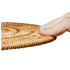 Top Design Mobilier d'intérieur moderne Napperon en osier de rotin en bambou de haute qualité pour la maison Salle à manger Salon Inspiré Traditionnel - Product Image 1