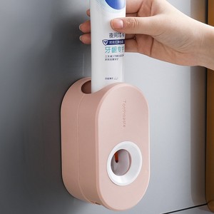 Distributeur automatique de <span class=keywords><strong>dentifrice</strong></span>, accessoires de salle de bain mignons avec porte-brosse à dents pour enfants - Product Image 5