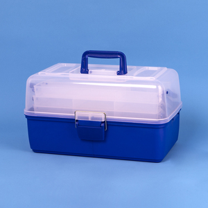 플라스틱 방수 공구함 36*20*20cm 3단 휴대용 낚시 미끼 보관함 액세서리 수납 - Product Image 4