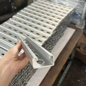 Grosir 41/41 kualitas tinggi profil berlubang saluran seng aluminium Magnesium Unistrut saluran C - Product Image 6