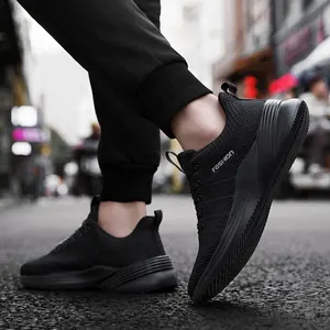 Trọng Lượng Nhẹ Màu Đen Ren Lên Phylon Sole Phụ Nữ Giày Thể Thao Nữ Ladies Sneakers