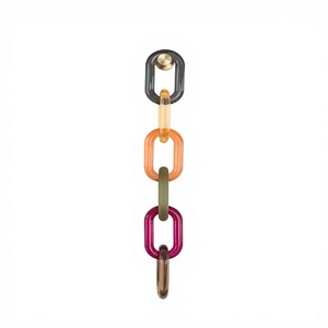 Cadena de Resina Colorida Hecha a Mano de Lujo, Decoración de Pared Geométrica Contemporánea Abstracta, Pieza de Arte Decorativa para el Hogar y Hoteles - Product Image 1