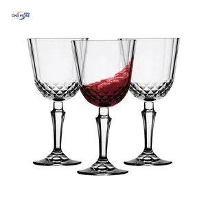 Wholesale Cocktail Wine Glasses Goblets Crystal Clear Red Wine Glass With Stem