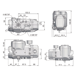ตัวกระตุ้นแบบเชิงเส้น/แบบหมุน Tissin TS900 ป้องกันการระเบิด Ex d IIC T6 HART 7 4-20mA - Product Image 6