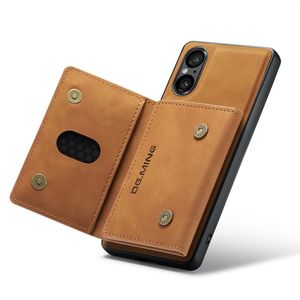 DG.Ming Flip PU étui en cuir porte-carte de crédit portefeuille étui de téléphone pour <span class=keywords><strong>Sony</strong></span> <span class=keywords><strong>Xperia</strong></span> 5V 15 Pro Max 15 14 Plus 13 12 Mini - Product Image 2