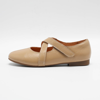 Chaussures plates Mary Jane en cuir vieilli pour femmes, confortables toute la journée
