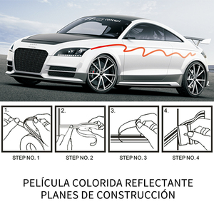 CARLAS holográfica brillo coche calcomanías diseño de la etiqueta engomada del coche de diseño de lujo - Product Image 5