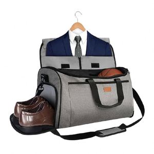 BSCI factory Garment Bags for Travel 60L Waterproof Carry On Convertible travel Bag with Shoes Compartment 2-in-1 <b>Suit</b> <b>Carrier</b> - Product Image 1