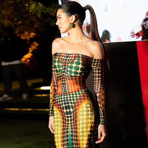 Y2K-Robe moulante à manches longues et dos nu, <span class=keywords><strong>tenue</strong></span> de soirée club, <span class=keywords><strong>tenue</strong></span> de soirée, sexy, Y2K, 3373 - Product Image 4