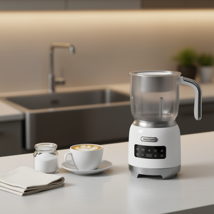 Mousseur à lait électrique Hazel Quinn 0,4 L avec contrôle tactile LED en acier inoxydable pour la maison - Product Image 2