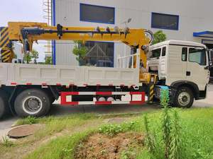 Modèle 2020, prix bas, <span class=keywords><strong>camion</strong></span> grue 6x4 12 tonnes, grue montée sur <span class=keywords><strong>camion</strong></span>, flèche à 5 sections, grue de chargement d'occasion reconditionnée - Product Image 4