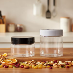 Benutzer definierte 250ml PET große Plastik glas mit Deckel Leerer Verpackungs behälter für Honig Lagerung oder Süßigkeiten für Shampoo oder Rouge - Product Image 1