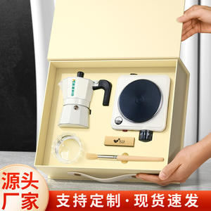 Juego de Regalo de Café Duo, Cafetera Moka de Aleación de Aluminio, Mini Cafetera Espresso, Conveniente para el Hogar y la Oficina, Caja de Regalo, Regalo de Año Nuevo - Product Image 4