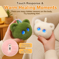 Peluche Chat Interactif IA, Compagnon Émotionnel, Jouet Électrique Parlant et Tactile pour le Confort des Enfants
