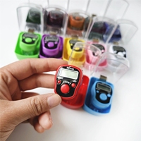 Compteur de doigts multifonctionnel avec alerte sonore LED, conception en anneau ABS durable pour le comptage industriel, le Tasbih islamique et le Dhikr