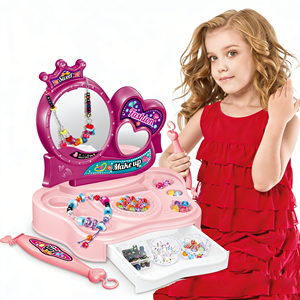 Ensemble de maquillage interactif <span class=keywords><strong>pour</strong></span> filles, kit de fabrication de bijoux en <span class=keywords><strong>perles</strong></span> de luxe, kit complet de déguisement DIY <span class=keywords><strong>pour</strong></span> jeux de simulation <span class=keywords><strong>créatifs</strong></span> - Product Image 2