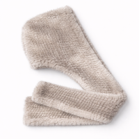Gorro de Piel de Visón Tejido a Mano de Lujo XZWDSI para Mujer, Cuatro Estaciones, Informal, con Estampado por Transferencia de Calor, para Exteriores, 56-58 cm