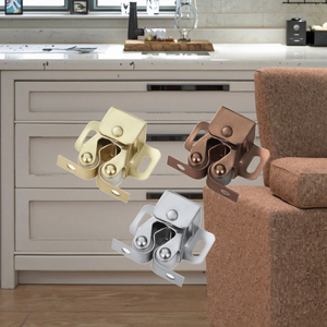 Modern Double Ball Roller Catch Iron Magnetic Cabinet Door for Outdoor Kitchen <b>Spring</b> Style Closet Roller - Product Image 2
