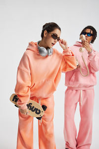 Conjunto de Sudadera con Capucha de Forro Polar de 360 g/m², Personalizado, Extra Grande, Lavado al Ácido, Estilo Vintage, Unisex, Informal, para Todos los Géneros - Product Image 4