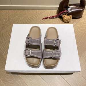 Sandalias de Cuero Genuino con Hebilla, Estilo Chunky, Primavera-Verano 2026, Nueva Llegada, Sandalias de Suela Gruesa para Mujer - Product Image 5