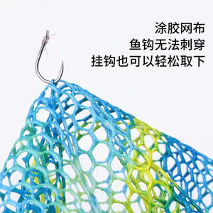 ตาข่ายดักปลาเสริมความแข็งแรง โครงอะลูมิเนียมอัลลอยด์ เส้นผ่านศูนย์กลาง 35 40 45 50 ซม. หัวตาข่ายความแข็งแรงสูง สีสุ่ม - Product Image 5