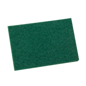 10pcs tarjeta abrigo verde <span class=keywords><strong>de</strong></span> estropajo <span class=keywords><strong>de</strong></span> lavado cocina verde depurador verde scouring pad - Product Image 3