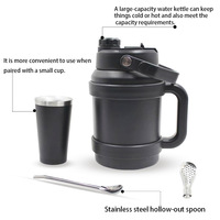 Bouilloire d'eau et de café de grande capacité en acier inoxydable de qualité 1200ml-1900ml peut garder les choses froides ou chaudes