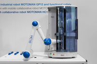 Brazo Robótico de 6 Ejes YASKAWA HC10DPT, Carga Útil de 10 kg, Alcance de 1200 mm, Robot Colaborativo Multifuncional con Pinza, Repetibilidad de 0.1 mm