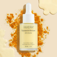Nouveau Sérum de Curcuma Blanchissant Naturel de Marque Privée 30ml Sérum Réparateur pour Soins de la Peau Sérum Hydratant au Curcuma Vitamine C