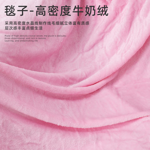 Wearable <b>Blanket</b> High Density Crystal Velvet Pinkish Grey Winter Soft <b>Plush</b> Layering Comfortable Use - Product Image 1