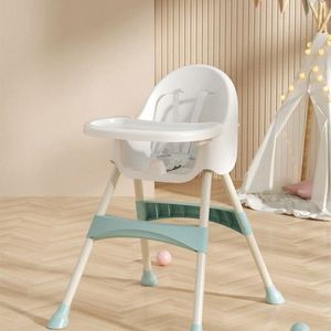 Silla de Alimentación para Bebés Pu, Silla Alta con Reposapiés, Bandeja Extraíble, Superficie Fácil de Limpiar para la Hora de Comer del Bebé - Product Image 3