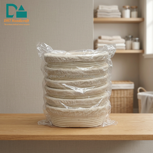Panier à pain ovale en rotin naturel écologique, très prisé et abordable, avec kit complet d'outils de boulanger (moule, lame/racloir) (personnalisable) - Product Image 2