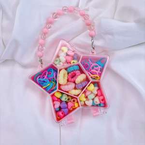 Mylulu Cadeau pour les filles de la maternelle dans une boîte-cadeau Accessoire pour cheveux pour filles Perles Diy Set Hair Clip and Headpiece with Hanger - Product Image 3