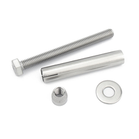 Vis d'expansion hexagonales en acier inoxydable 304, goujons d'ancrage mécaniques pour fondations en béton, type manchon d'expansion M6-M24