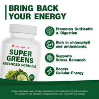 Capsules de fibres alimentaires Super Greens, soutien à la santé intestinale et au bien-être digestif, approvisionnement en vrac certifié GMP