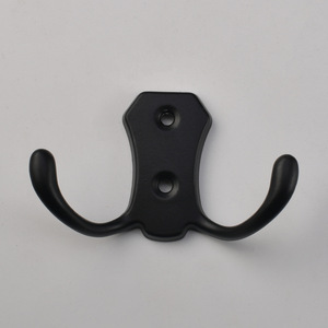 Antique European Style Zinc Alloy Double Hook Ram's Horn Hook For Dressing Room <b>Clothes</b> Hats And Miscellaneous Items - Product Image 4