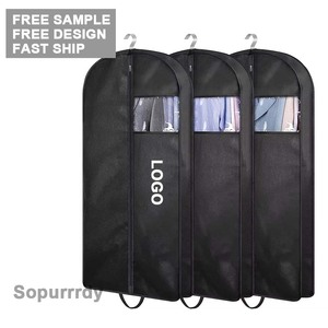 Custom Logo Gusseted Hanging Garment Bags Travel and Closet Storage Bag <strong>for</strong> <strong>Men</strong> Suit Cover With Handles <strong>for</strong> Clothes <strong>Coats</strong> - Product Image 1