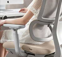 Chaise de bureau ergonomique à dossier haut en maille, avec appui-tête réglable et soutien lombaire, pivotante, pour une utilisation prolongée sur le poste de travail