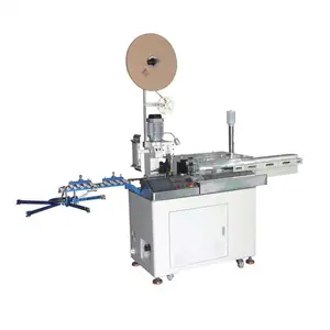Full auto wire cut strip crimp solder machine cable terminal crimping tinning machine for wire harness