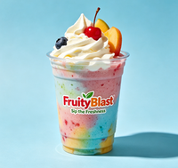 PET Wegwerp Recyclebare Ecologische Smoothiebekers met brede rietjesopening en koepeldeksels voor Boba-thee, dikke fruitsmoothies, groothandel