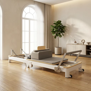 Máquina de Pilates Reformer Plegable de Aleación de Aluminio para Uso Comercial Profesional, Equipo Esencial para Entrenamiento, Venta Caliente de Fábrica - Product Image 5