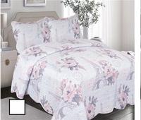 Nouvelle couette imprimée de style pastoral coréen, couvre-lit pour le printemps et l'automne, couture fine, personnalisation des couleurs