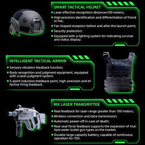 Bộ thiết bị trò chơi bắn súng <span class=keywords><strong>laser</strong></span> cảm biến thông minh, sử dụng vest, hoạt động bằng tay, chơi nhiều người trong nhà, thương mại. - Product Image 5