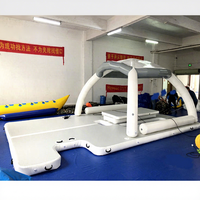 Plateforme flottante gonflable Huayue Toys, très populaire, pour jeux aquatiques, pont flottant, île flottante, fête aquatique